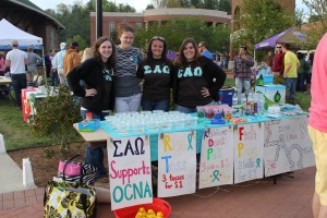 WCU Greek Life support Relay's for life. Photo: Jillian Woods.