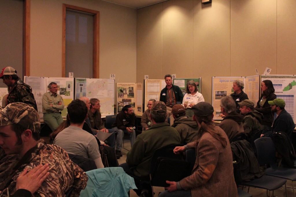 Rangers gave presentations during the meeting.  Photo by Brandy Carl.