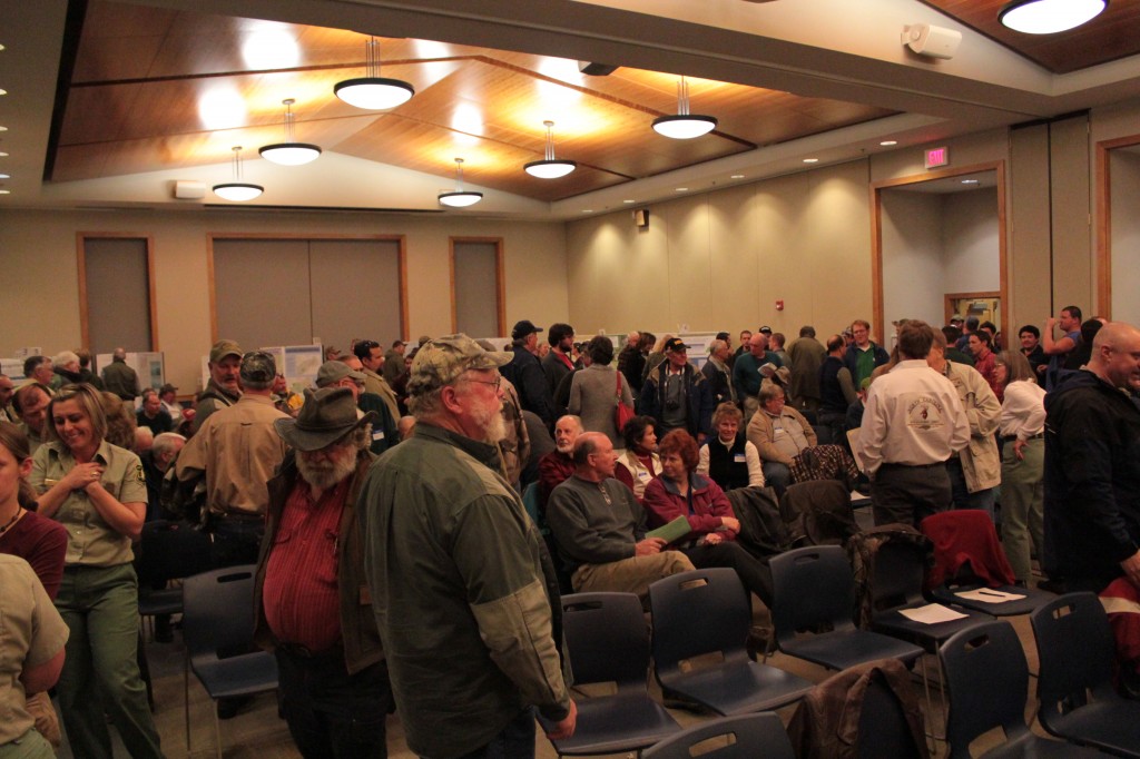 The audience had the chance to meet with other members and discuss their ideas.  Photo by Brandy Carl.