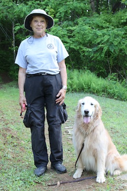 Cadaver Dog Training 08 Deputy Kathy Adamle and Jake. Photo by Ben Haines.